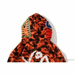 Hypeyourbeast BAPE X XO Co-Branded Camouflage Hoodie'RED'