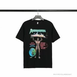 Hypeyourbeast OFF-WHITE Travis Scott Fortnite Tee Shirt 'BLACK'