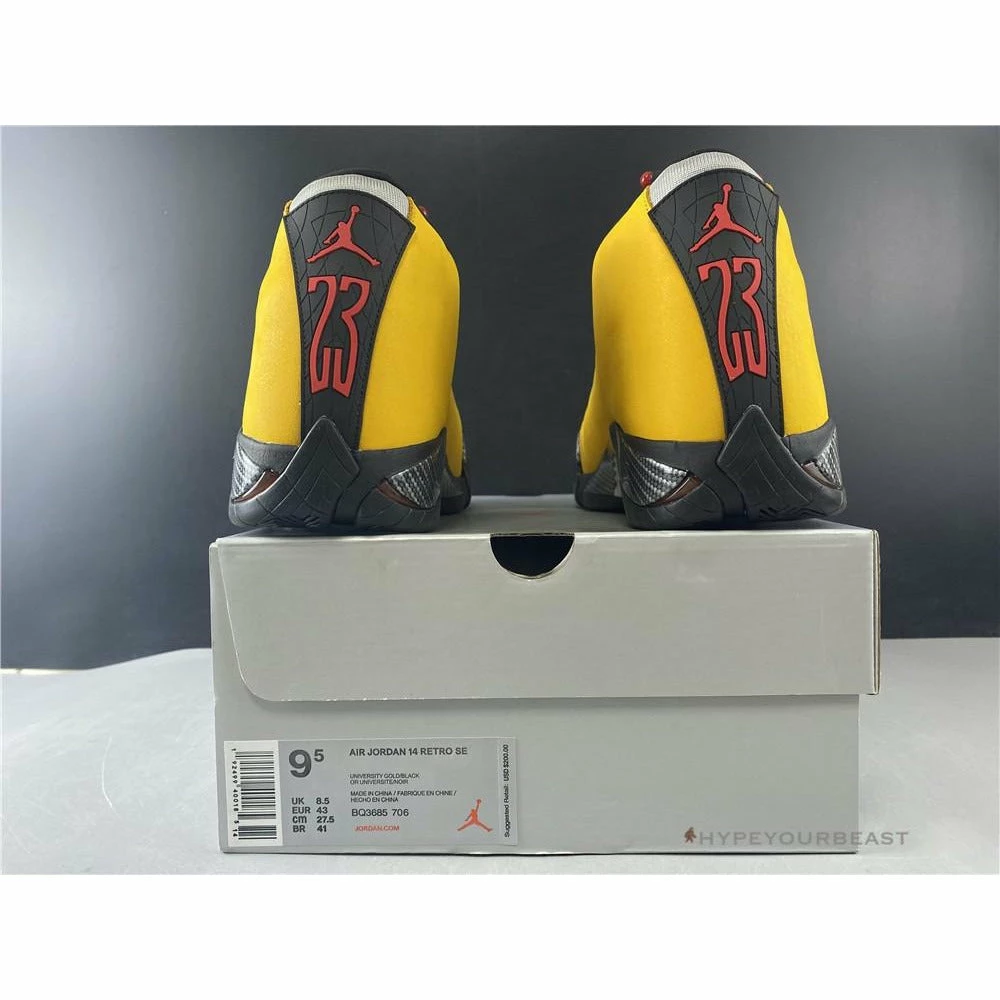 Hypeyourbeast Air Jordan 14 Ferrari 'Yellow'