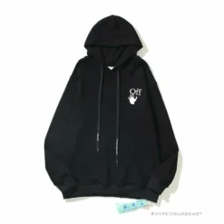 HypeYourBeast Off White Hoodie Skull Black