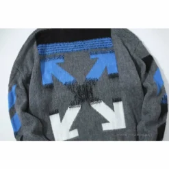 HypeYourBeast Hoodies & Jackets Off White Hoodie Grey Blue