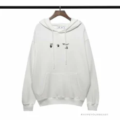 HypeYourBeast Off White Hoodie White BLUE