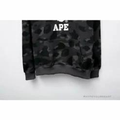 Hypeyourbeast BAPE X Bathing Ape Head Camouflage Hoodie'GREY'