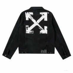 HypeYourBeast Off White Denim Black Jacket - White Hoodies & Jackets