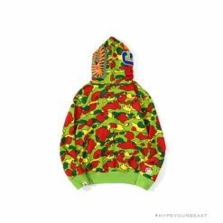 Hypeyourbeast BAPE Shark Head STA Star Camouflage Hoodie'GREEN'