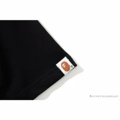 Hypeyourbeast BAPE Ape Man Head 28th Anniversary Camouflage Color Block Tee'BLACK'