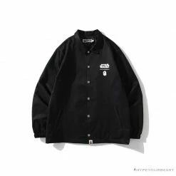 Hypeyourbeast Clothes BAPE X Star Wars Collaboration Windbreaker Jacket 'BLACK'