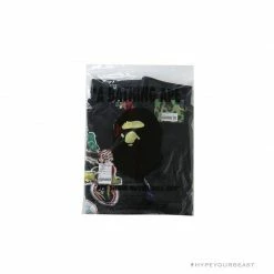 Hypeyourbeast BAPE Badge LOGO Sticker Style Stitching Pants