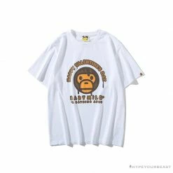 Hypeyourbeast BAPE Baby Milo Valentine's Day Chocolate Tee Shirt 'WHITE' Clothes