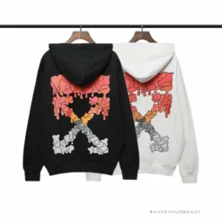 HypeYourBeast Off White Hoodie Black RED