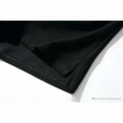 Hypeyourbeast BAPE Solid Color Versatile Embroidered Ape Head Small Badge Polo Shirt'BLACK' Clothes