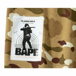 Hypeyourbeast Clothes BAPE Military Style Desert Camouflage Tee Shirt'YELLOW'