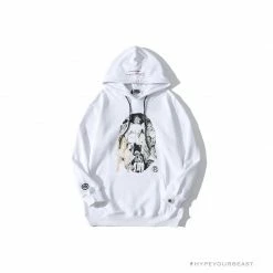 Hypeyourbeast Clothes BAPE Marilyn Monroe Hoodie 'WHITE'