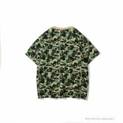 Hypeyourbeast BAPE Ape Head Star Camouflage Shading Tee Shirt 'GREEN'