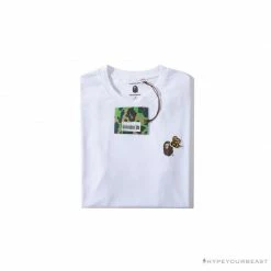 Hypeyourbeast Clothes BAPE Readymade Small Bee Camouflage Letter Tee Shirt'PINK'