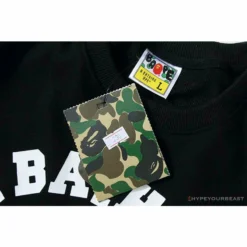Hypeyourbeast BAPE X Bathing Ape Head Long Sleeve Shirt'BLACK'
