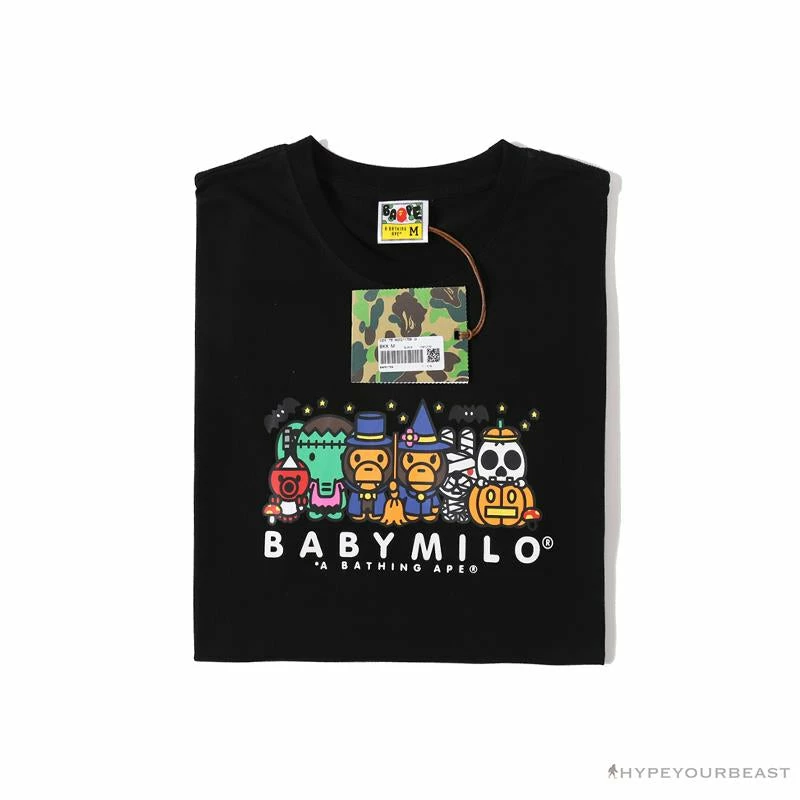 Hypeyourbeast BAPE Baby Milo Halloween Tee Shirt 'BLACK'
