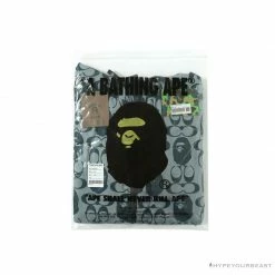 Hypeyourbeast BAPE X COACH Co-Branded Grey-Blue Hoodie