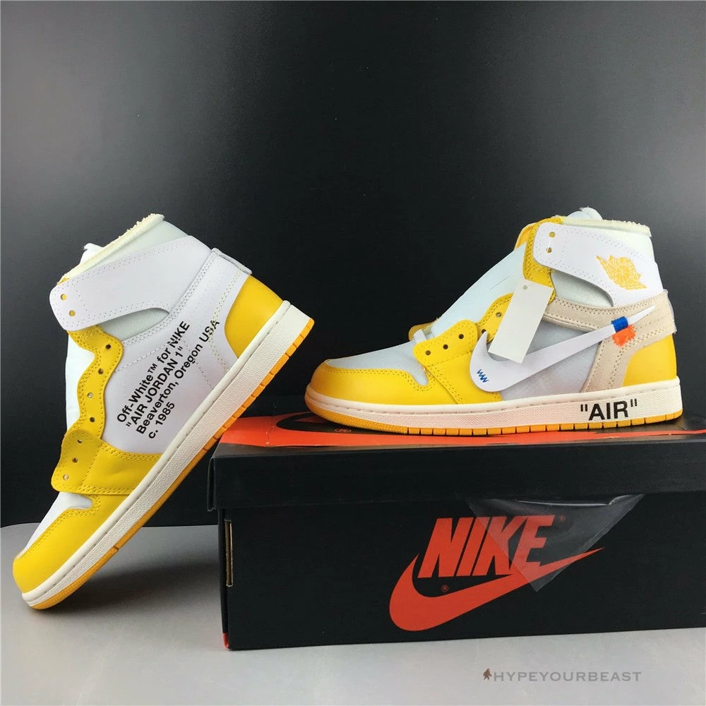 Hypeyourbeast Off-White X Air Jordan 1 High Canary Yellow
