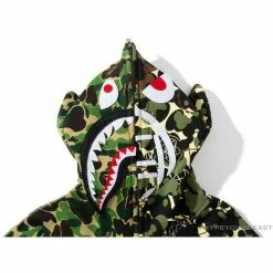 Hypeyourbeast BAPE X UNKLE Camouflage Green Belt Ear Hoodie Clothes