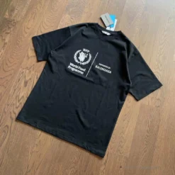 Hypeyourbeast T-Shirts BCG Support Word Food Programme Tee Shirt Black