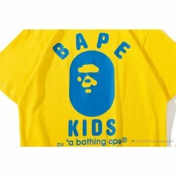 Hypeyourbeast BAPE KIDS Small Net Pocket Ape Man Head Tee Shirt'YELLOW' Clothes