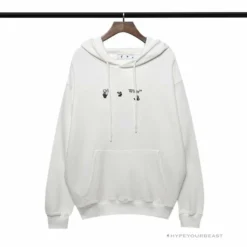 HypeYourBeast Off White Hoodie White RED Hoodies & Jackets