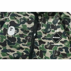 Hypeyourbeast BAPE X FCRB Joint Double Zip Camouflage Hoodie'GREEN'