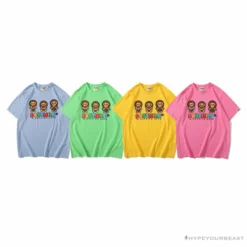 Hypeyourbeast BAPE Baby Milo Watermelon Little Monkey Tee Shirt'BLUE'