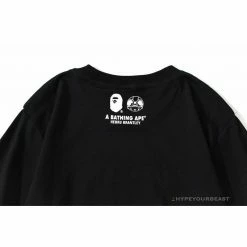 Hypeyourbeast Clothes BAPE Co-Branded Fly Boy Tee Shirt'BLACK'