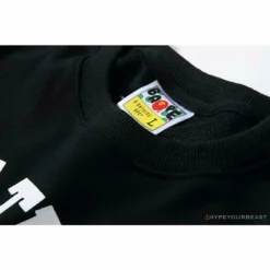 Hypeyourbeast BAPE X Bathing Ape Head Long Sleeve Shirt'BLACK'